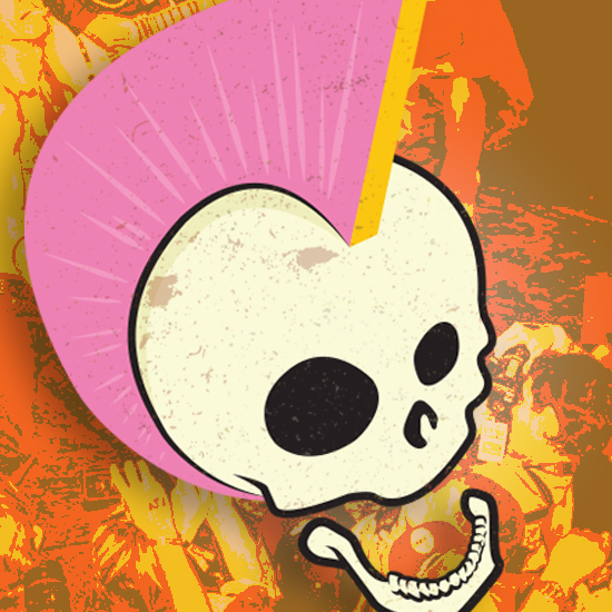 Branding Logo Design Illustration Talking Skulls Featured
